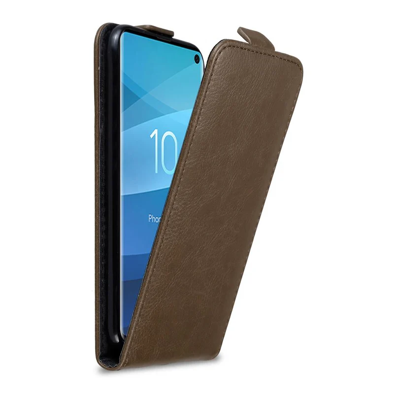 Cadorabo Hülle kompatibel mit Samsung Galaxy S10 4G Schutzhülle im Flip Design mit Magnetverschluss