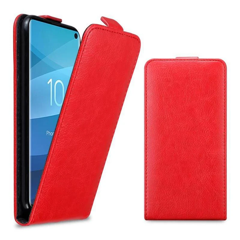 Cadorabo Hülle kompatibel mit Samsung Galaxy S10 4G Schutzhülle im Flip Design mit Magnetverschluss