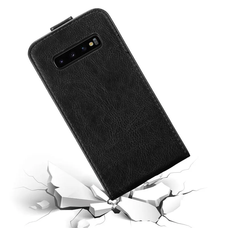 Cadorabo Hülle kompatibel mit Samsung Galaxy S10 4G Schutzhülle im Flip Design mit Magnetverschluss