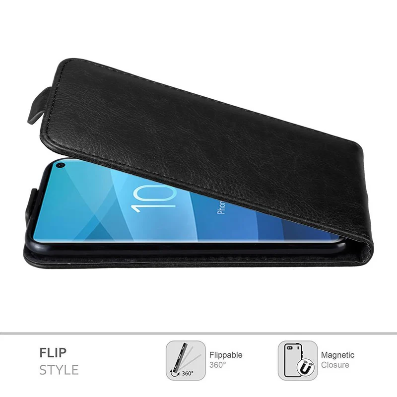 Cadorabo Hülle kompatibel mit Samsung Galaxy S10 4G Schutzhülle im Flip Design mit Magnetverschluss