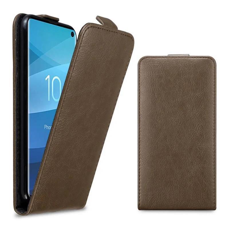 Cadorabo Hülle kompatibel mit Samsung Galaxy S10 4G Schutzhülle im Flip Design mit Magnetverschluss