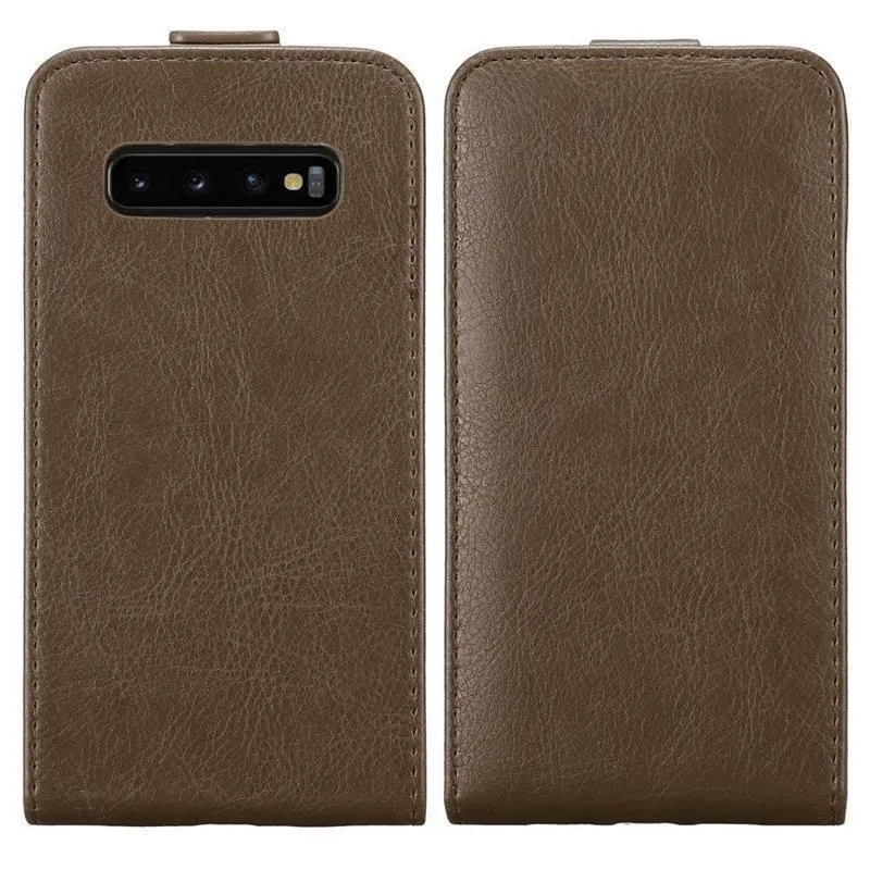 Cadorabo Hülle kompatibel mit Samsung Galaxy S10 4G Schutzhülle im Flip Design mit Magnetverschluss