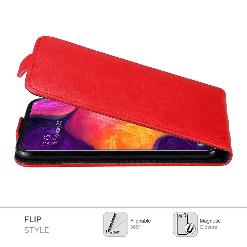 Cadorabo Hülle kompatibel mit Samsung Galaxy A50 4G / A50s / A30s Schutzhülle im Flip Design mit Magnetverschluss