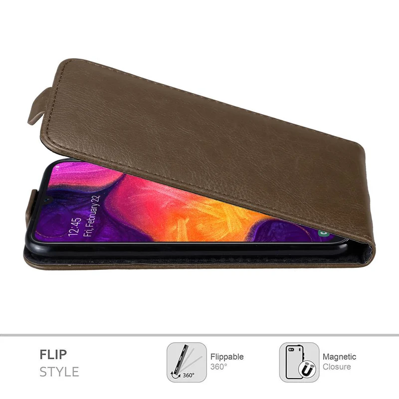 Cadorabo Hülle kompatibel mit Samsung Galaxy A50 4G / A50s / A30s Schutzhülle im Flip Design mit Magnetverschluss