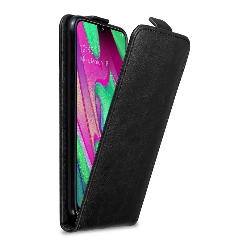 Cadorabo Hülle kompatibel mit Samsung Galaxy A40 Schutzhülle im Flip Design mit Magnetverschluss