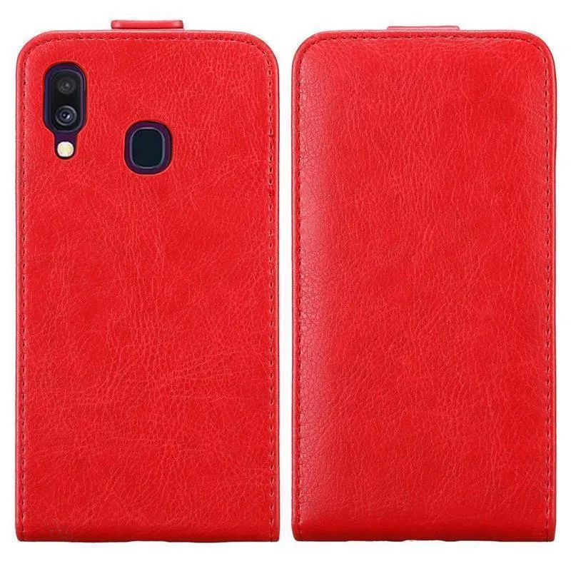 Cadorabo Hülle kompatibel mit Samsung Galaxy A40 Schutzhülle im Flip Design mit Magnetverschluss