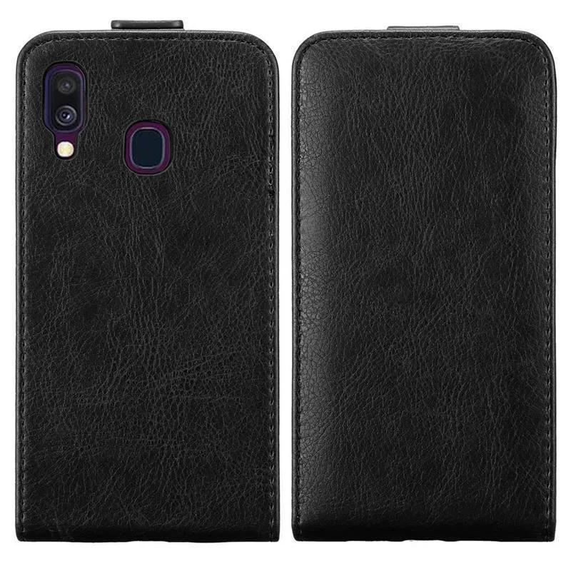 Cadorabo Hülle kompatibel mit Samsung Galaxy A40 Schutzhülle im Flip Design mit Magnetverschluss