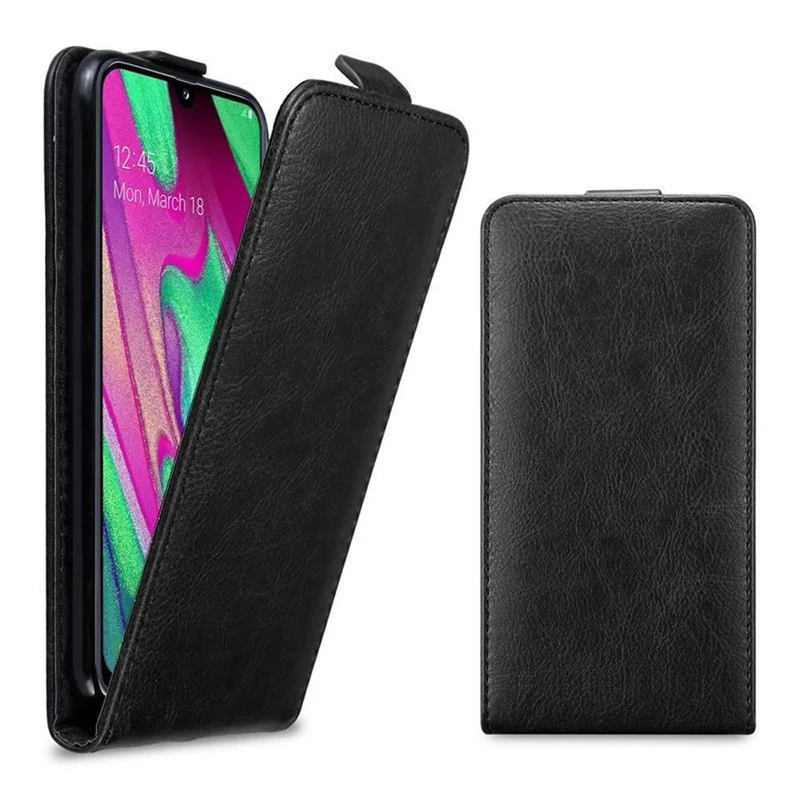 Cadorabo Hülle kompatibel mit Samsung Galaxy A40 Schutzhülle im Flip Design mit Magnetverschluss
