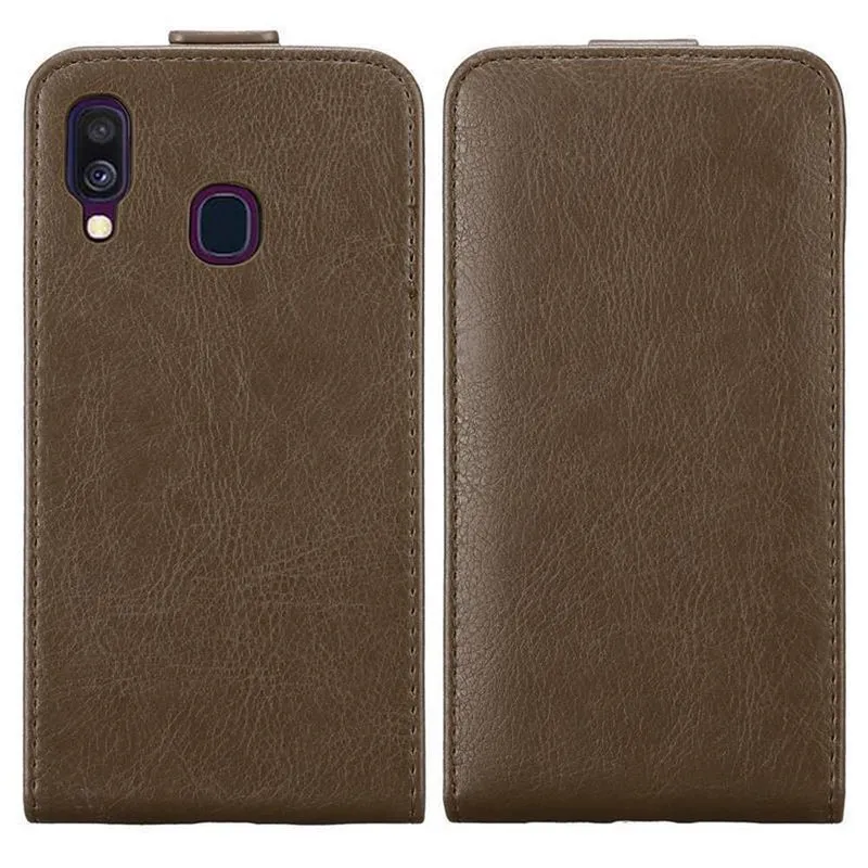 Cadorabo Hülle kompatibel mit Samsung Galaxy A40 Schutzhülle im Flip Design mit Magnetverschluss