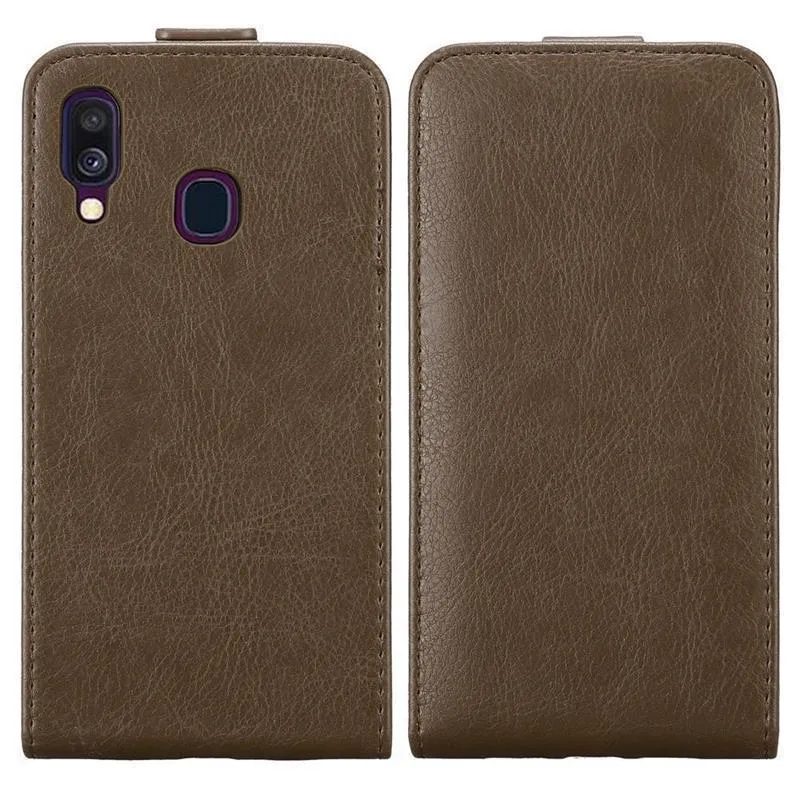 Cadorabo Hülle kompatibel mit Samsung Galaxy A40 Schutzhülle im Flip Design mit Magnetverschluss