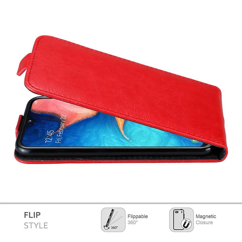 Cadorabo Hülle kompatibel mit Samsung Galaxy A10e / A20e Schutzhülle im Flip Design mit Magnetverschluss