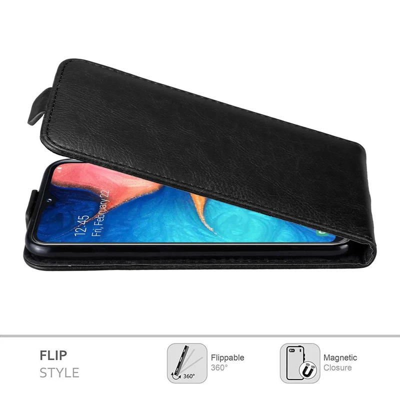 Cadorabo Hülle kompatibel mit Samsung Galaxy A10e / A20e Schutzhülle im Flip Design mit Magnetverschluss