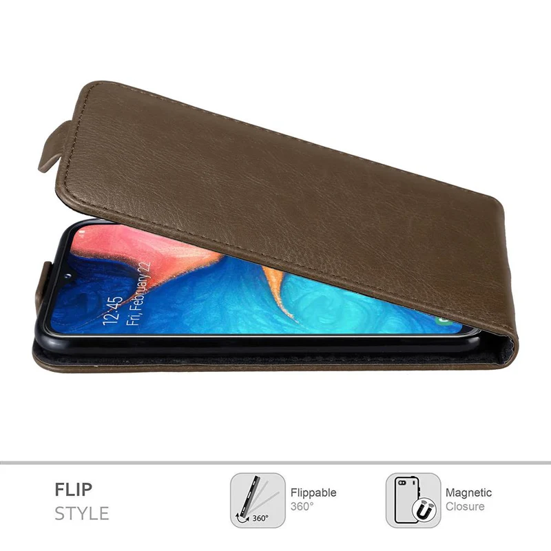 Cadorabo Hülle kompatibel mit Samsung Galaxy A10e / A20e Schutzhülle im Flip Design mit Magnetverschluss