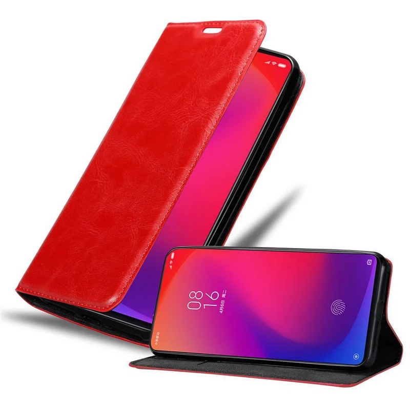 Cadorabo Hülle kompatibel mit Xiaomi Mi 9T / Mi 9T PRO / RedMi K20 / RedMi K20 PRO Schutzhülle mit Magnetverschluss, Standfunktion und Kartenfach