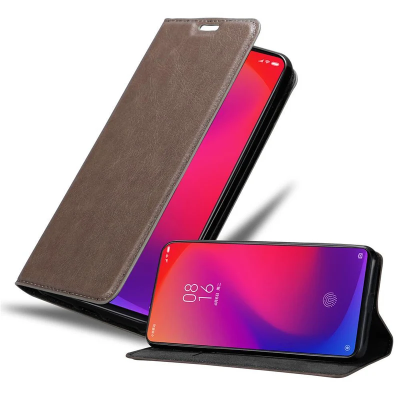 Cadorabo Hülle kompatibel mit Xiaomi Mi 9T / Mi 9T PRO / RedMi K20 / RedMi K20 PRO Schutzhülle mit Magnetverschluss, Standfunktion und Kartenfach