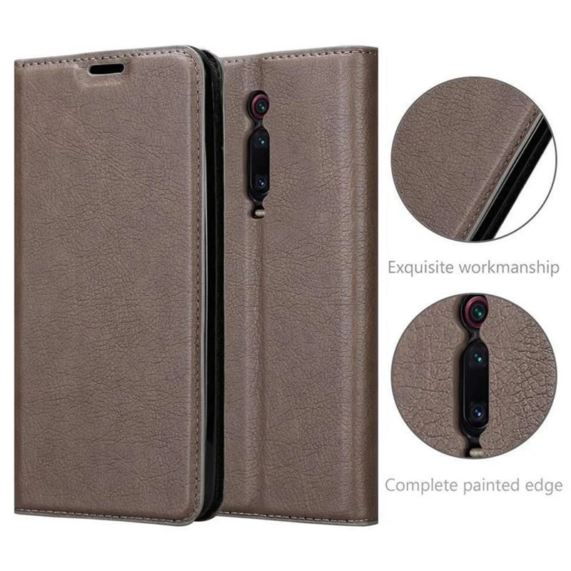 Cadorabo Hülle kompatibel mit Xiaomi Mi 9T / Mi 9T PRO / RedMi K20 / RedMi K20 PRO Schutzhülle mit Magnetverschluss, Standfunktion und Kartenfach