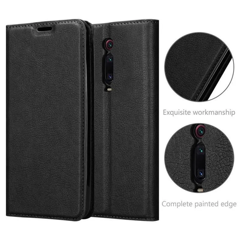 Cadorabo Hülle kompatibel mit Xiaomi Mi 9T / Mi 9T PRO / RedMi K20 / RedMi K20 PRO Schutzhülle mit Magnetverschluss, Standfunktion und Kartenfach