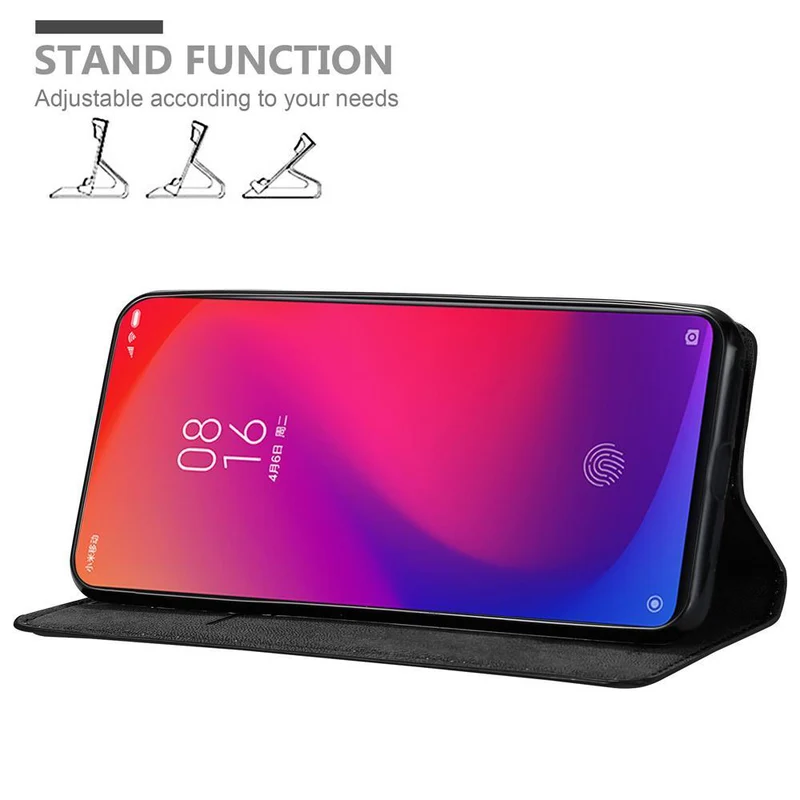 Cadorabo Hülle kompatibel mit Xiaomi Mi 9T / Mi 9T PRO / RedMi K20 / RedMi K20 PRO Schutzhülle mit Magnetverschluss, Standfunktion und Kartenfach
