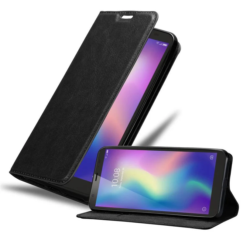 Cadorabo Hülle kompatibel mit ZTE Blade A5 2019 Schutzhülle mit Magnetverschluss, Standfunktion und Kartenfach