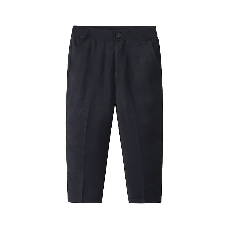 Damen elegantes Baumwollhemd mit schicken Hosen und Hosenträgern Drune