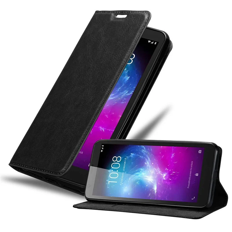 Cadorabo Hülle kompatibel mit ZTE Blade A3 2019 Schutzhülle mit Magnetverschluss, Standfunktion und Kartenfach