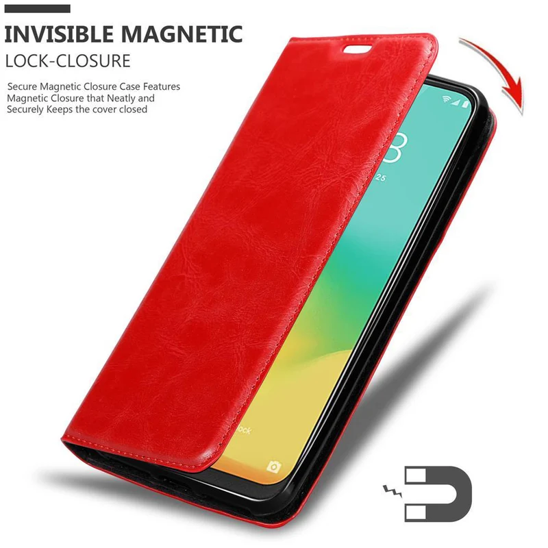 Cadorabo Hülle kompatibel mit ZTE Blade V10 VITA Schutzhülle mit Magnetverschluss, Standfunktion und Kartenfach