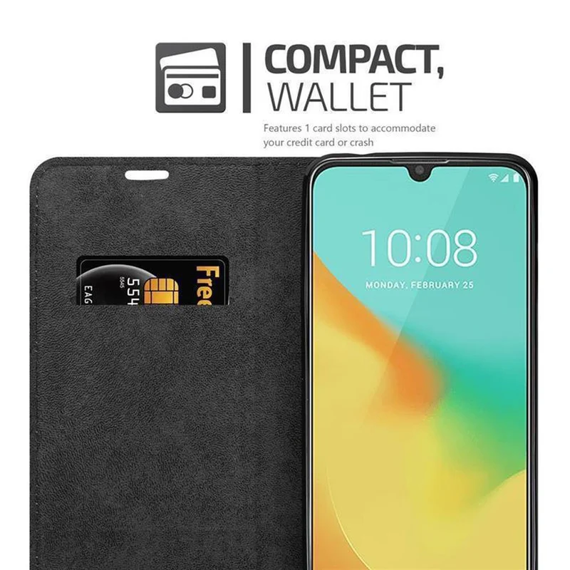 Cadorabo Hülle kompatibel mit ZTE Blade V10 VITA Schutzhülle mit Magnetverschluss, Standfunktion und Kartenfach