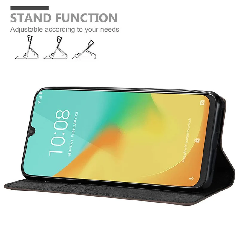 Cadorabo Hülle kompatibel mit ZTE Blade V10 VITA Schutzhülle mit Magnetverschluss, Standfunktion und Kartenfach
