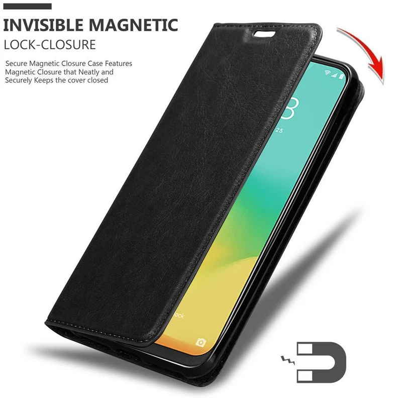 Cadorabo Hülle kompatibel mit ZTE Blade V10 VITA Schutzhülle mit Magnetverschluss, Standfunktion und Kartenfach