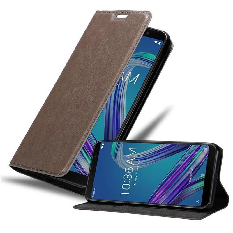 Cadorabo Hülle kompatibel mit Asus ZenFone MAX PRO M1 (6 Zoll) Schutzhülle mit Magnetverschluss, Standfunktion und Kartenfach