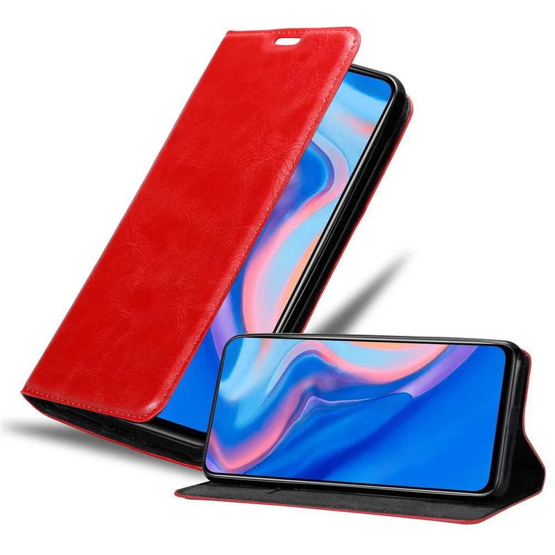 Cadorabo Hülle kompatibel mit Huawei P SMART Z / Y9 PRIME 2019 / Enjoy 10 PLUS Schutzhülle mit Magnetverschluss, Standfunktion und Kartenfach