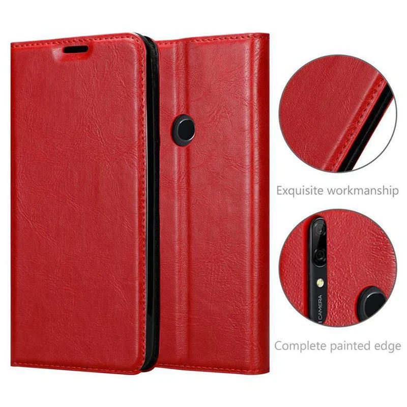 Cadorabo Hülle kompatibel mit Huawei P SMART Z / Y9 PRIME 2019 / Enjoy 10 PLUS Schutzhülle mit Magnetverschluss, Standfunktion und Kartenfach