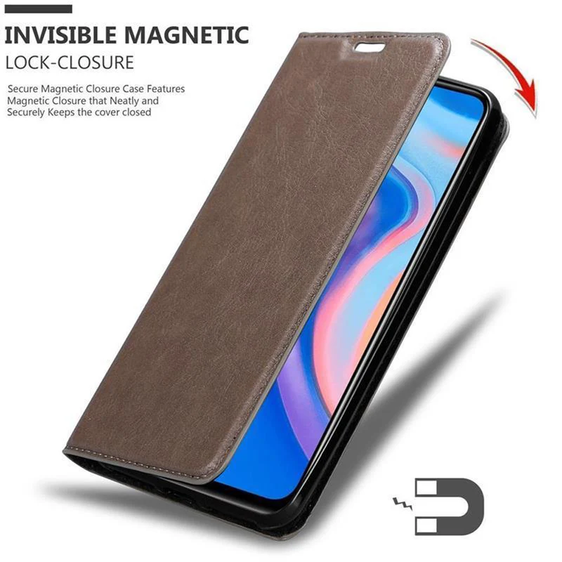 Cadorabo Hülle kompatibel mit Huawei P SMART Z / Y9 PRIME 2019 / Enjoy 10 PLUS Schutzhülle mit Magnetverschluss, Standfunktion und Kartenfach