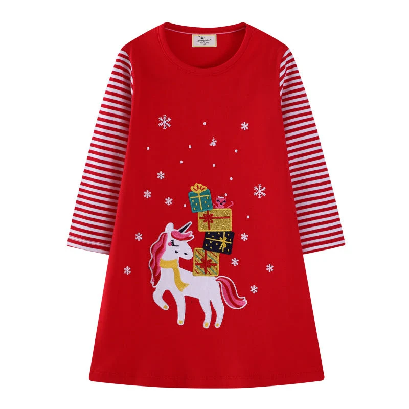 Mädchen Tüllkleid mit verspieltem Einhorn-Motiv und festlicher Grafik Drune