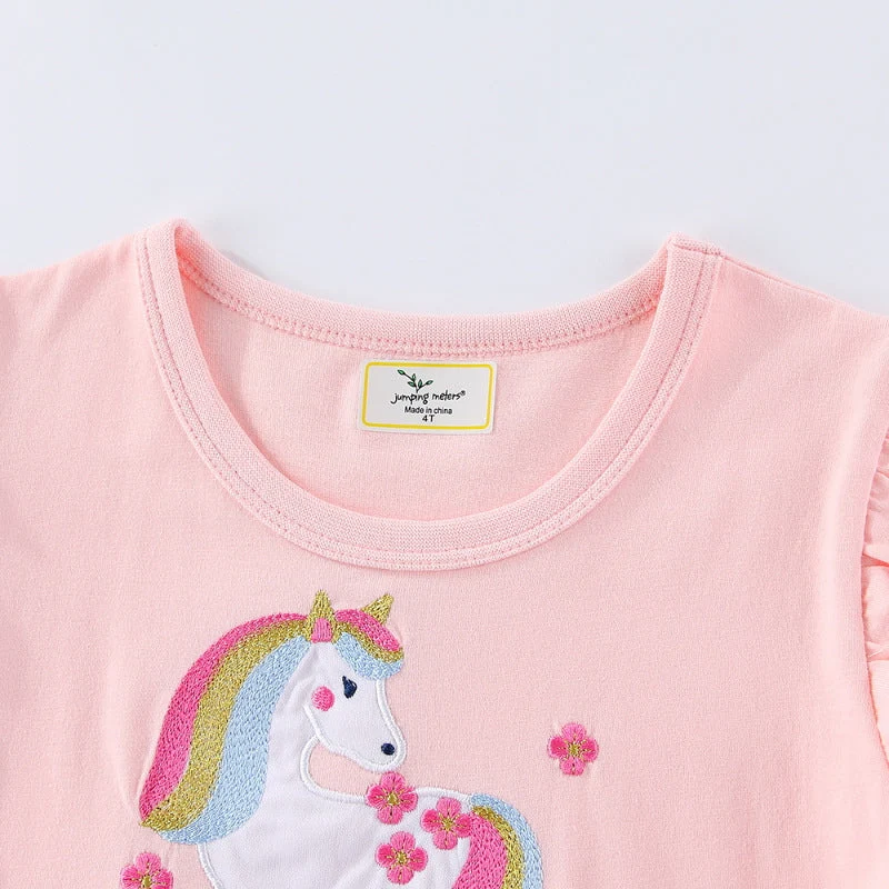 Mädchen Tüllkleid mit niedlichem Einhornmotiv Drune