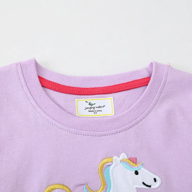Mädchen Tüllkleid mit feiner Einhorn-Stickerei Drune