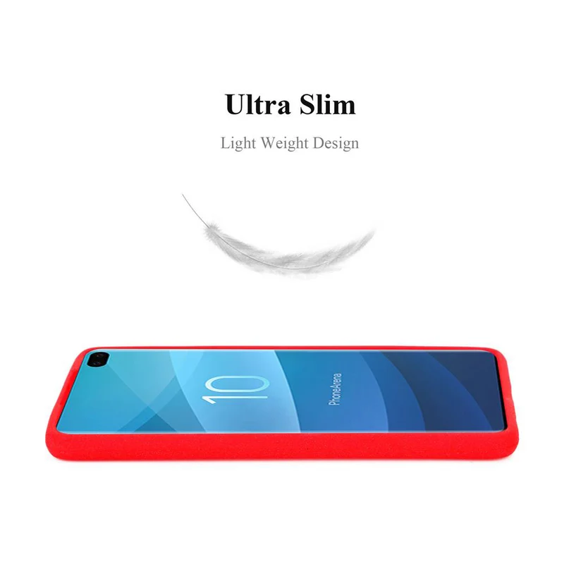 Cadorabo Hülle kompatibel mit Samsung Galaxy S10 PLUS Schutzhülle aus flexiblem TPU Silikon
