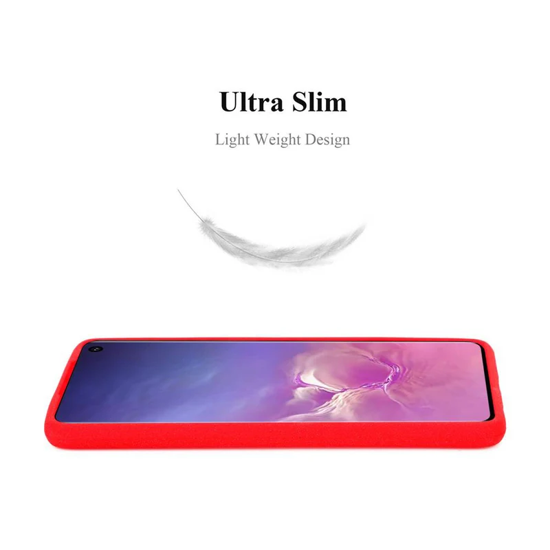Cadorabo Hülle kompatibel mit Samsung Galaxy S10 4G Schutzhülle aus flexiblem TPU Silikon