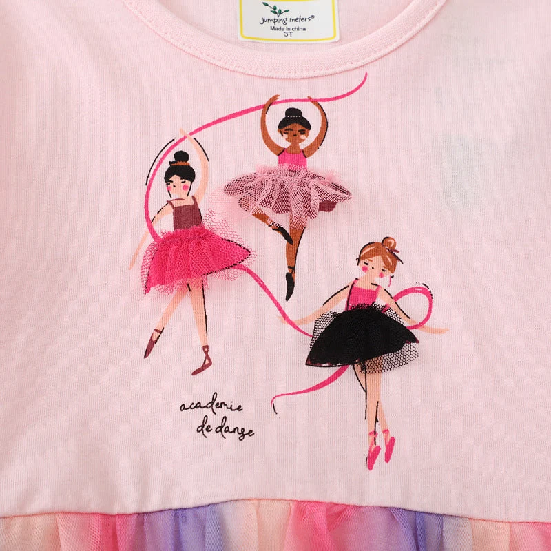 Mädchen Tüllkleid mit Ballerina-Motiv Drune
