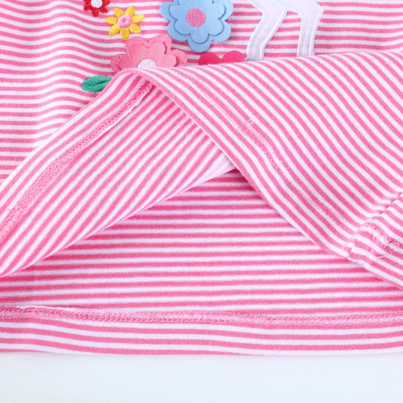 Mädchen T-Shirt mit zauberhaftem Einhorn-Motiv und Rüschendetail Drune
