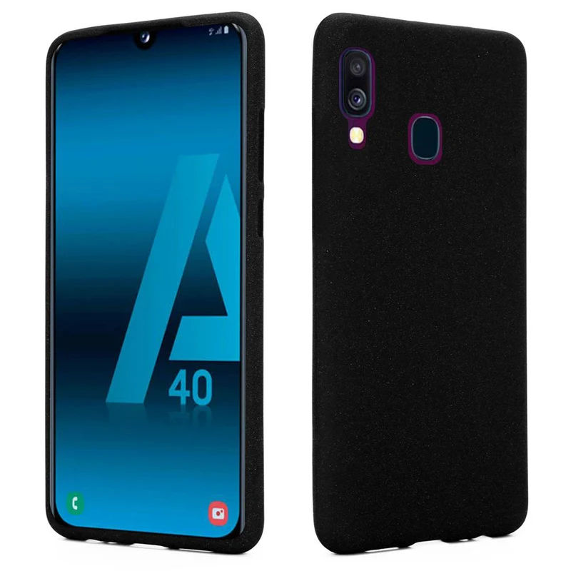 Cadorabo Hülle kompatibel mit Samsung Galaxy A40 Schutzhülle aus flexiblem TPU Silikon