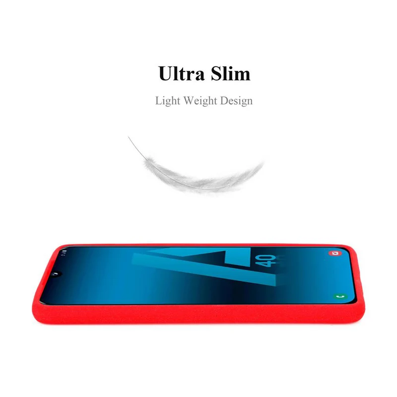 Cadorabo Hülle kompatibel mit Samsung Galaxy A40 Schutzhülle aus flexiblem TPU Silikon