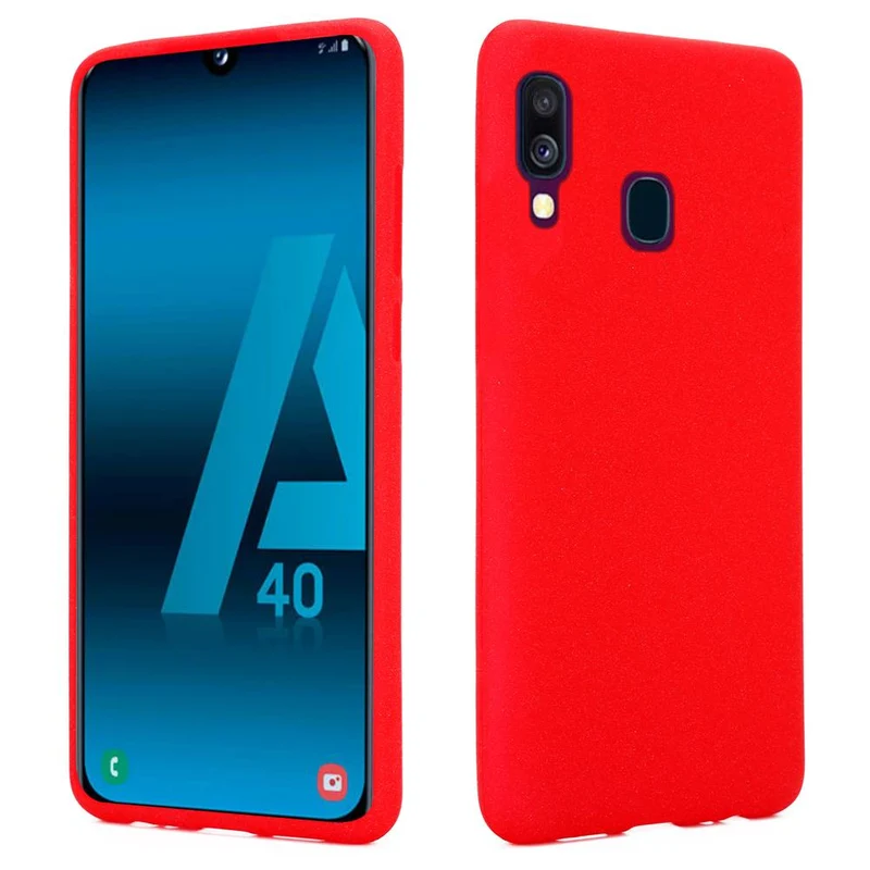 Cadorabo Hülle kompatibel mit Samsung Galaxy A40 Schutzhülle aus flexiblem TPU Silikon