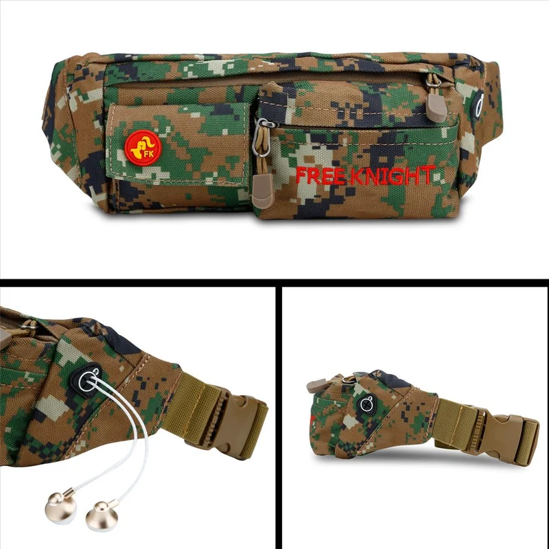 Cadorabo Bauchtasche mit 4 Fächern Längenverstellbare Wasserdichte Hüfttasche Gürteltasche Handytasche mit 4 Fächern, Reißverschluss und Kopfhörer Öffnung
