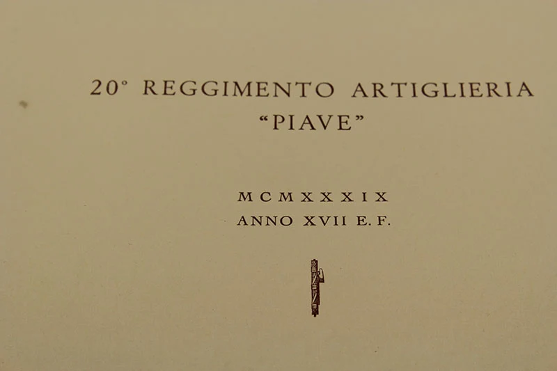 Ordner 20. Artillerie des Piave