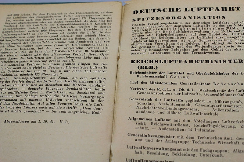 Luftfahrt-Taschenkalender 1942