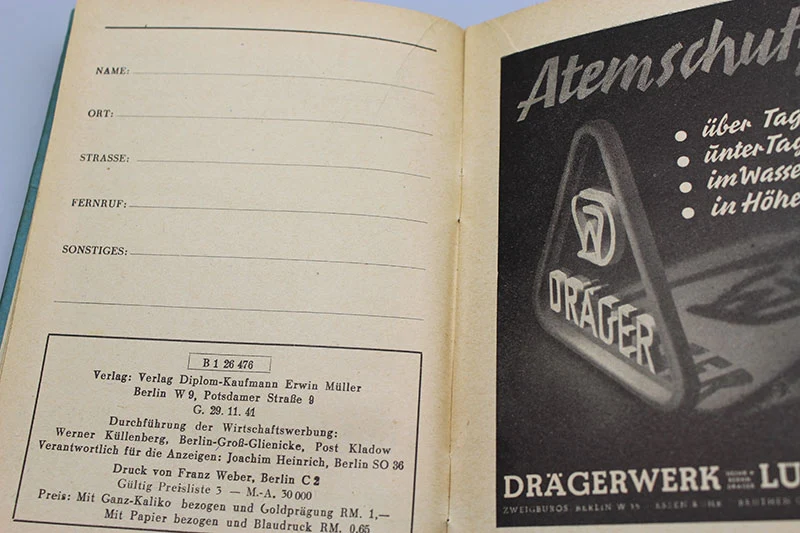 Luftfahrt-Taschenkalender 1942
