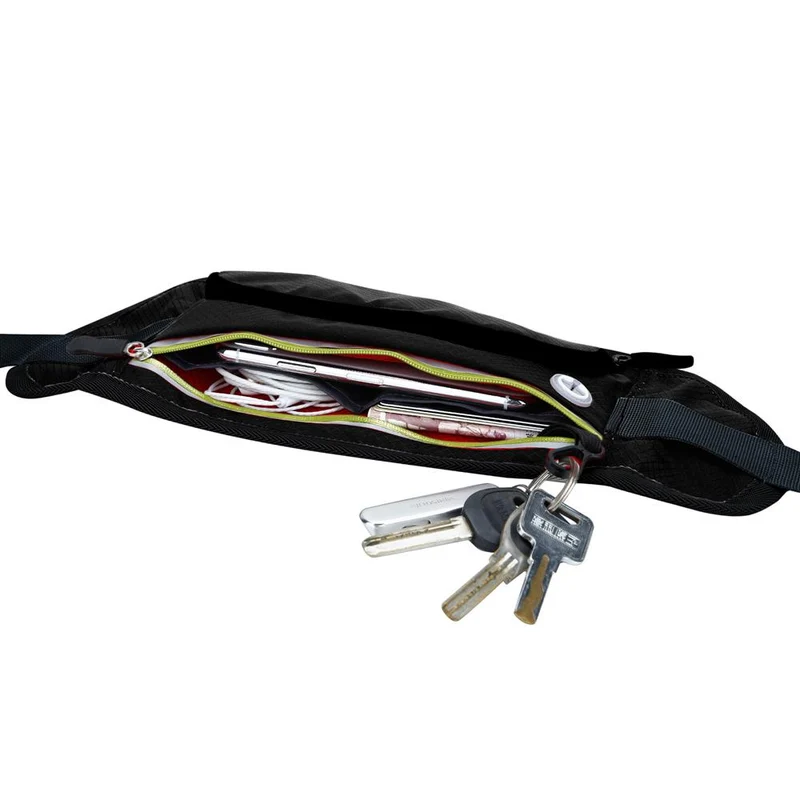 Cadorabo Sport Trinkflaschen Bauchtasche mit Reflektor Längenverstellbare Wasserdichte Reflektierende Hüfttasche Gürteltasche Handytasche mit Trinkflaschen Fach und Reißverschluss
