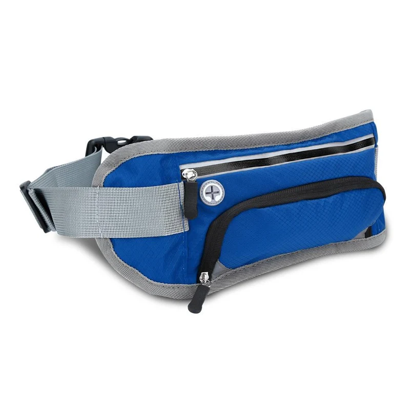 Cadorabo Sport Trinkflaschen Bauchtasche mit Reflektor Längenverstellbare Wasserdichte Reflektierende Hüfttasche Gürteltasche Handytasche mit Trinkflaschen Fach und Reißverschluss