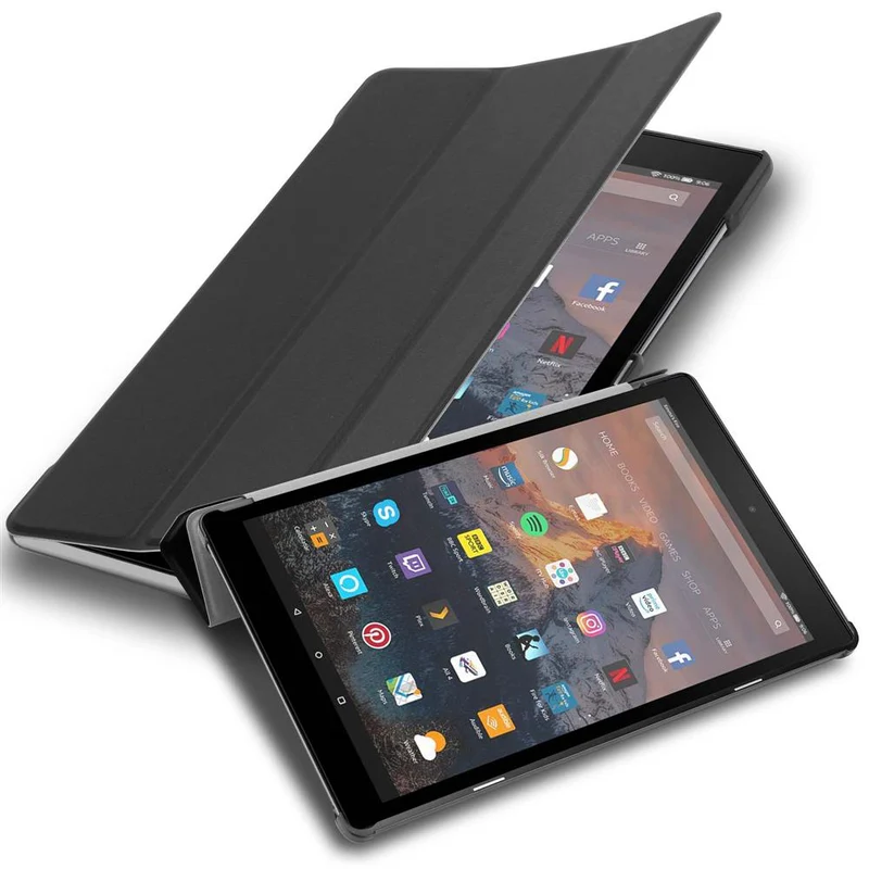 Cadorabo Tablet Hülle kompatibel mit Kindle FIRE HD 10 2017 (7. Gen.) Ultra Dünne Schutzhülle mit Auto Wake Up und Standfunktion
